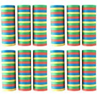 Idena 8274040 Juego de serpentinas de papel- 12 rollos con 18 tiras cada uno- decoración- fiesta de cumpleaños infantil…